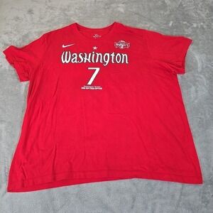 Nike‎ Washington Mystics Shirt Mens XXL Red Ariel Atkins #7 Sportswear WNBA